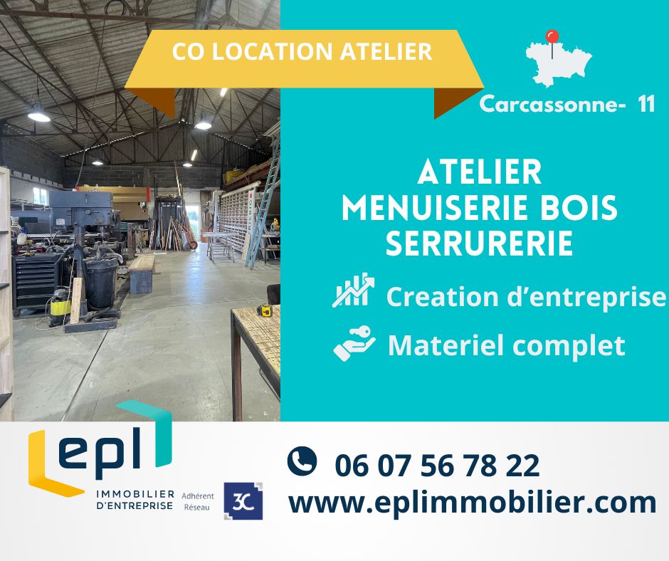 ATELIER MENUISERIE BOIS SERRURERIE EN COLOCATION