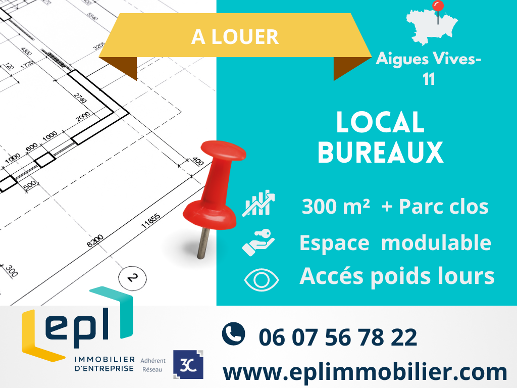 A LOUER LOCAL ACTIVITE  300 m² 