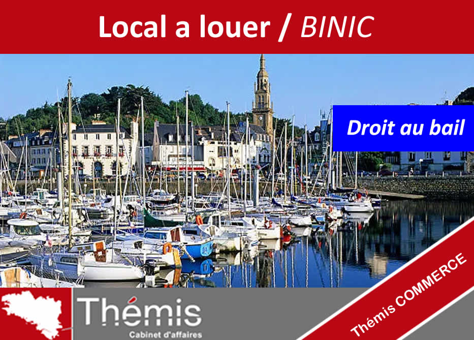 local commercial droit au bail BINIC