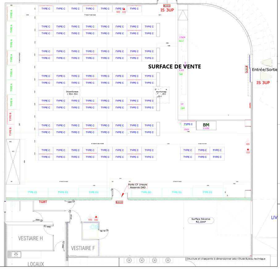 A LOUER 500 m² ENVIRONNEMENT COMMERCIAL 