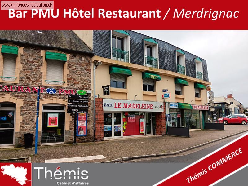Bar Hôtel Restaurant PMU à reprendre Merdrignac