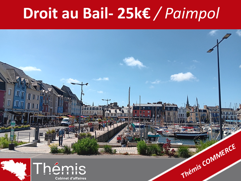Droit au bail centre ville PAIMPOL - 25k